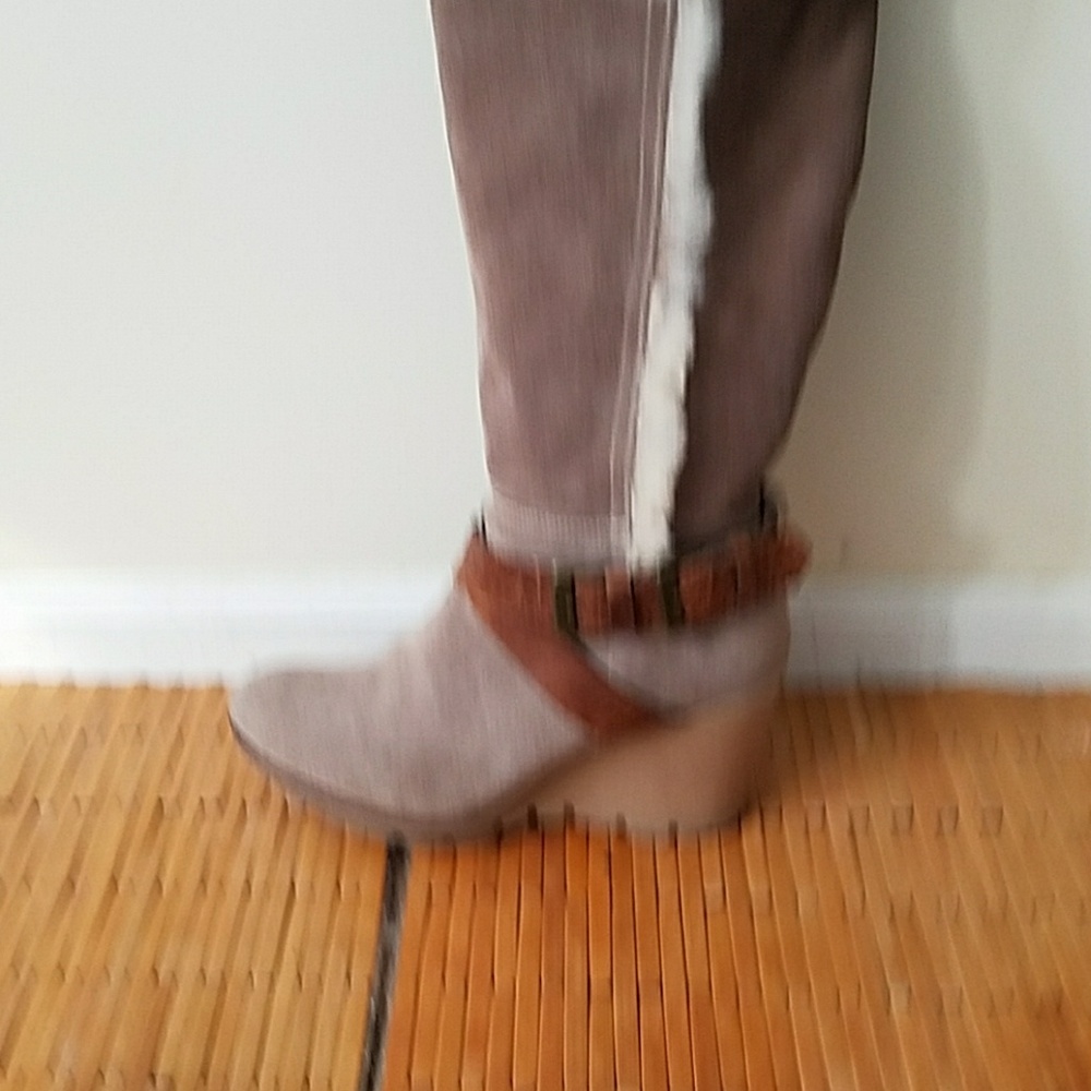 Fabianelli suede wedge boots - Picture 4 of 5